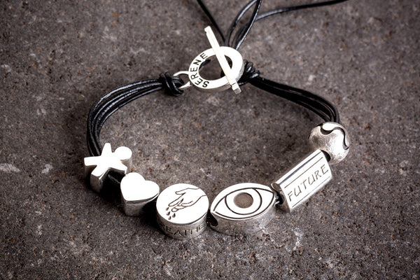 S6L - Serene Bracelet - 6 Elements on Leather