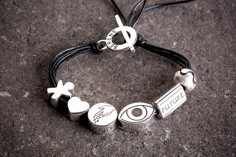 S6L - Serene Bracelet - 6 Elements on Leather